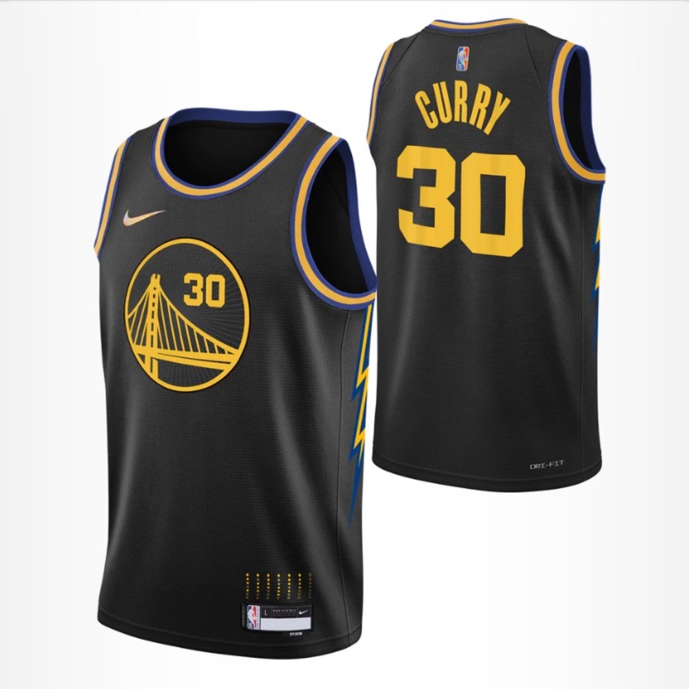 Nike Curry Warriors Jersey (Boys L- 14/16)